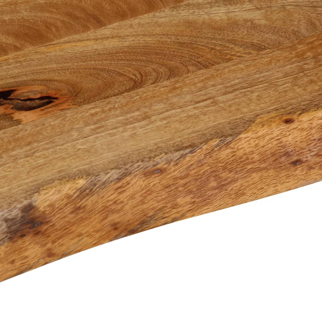 Tischplatte mit Baumkante 90x30x3,8 cm Massivholz Mango